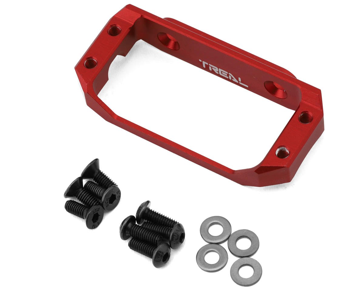 Treal Hobby Axial Capra CNC Aluminum Servo Mount (Red)