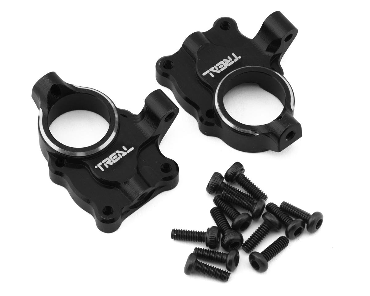 Treal Hobby FCX24 Aluminum Inner Portal Covers (Black) (2)