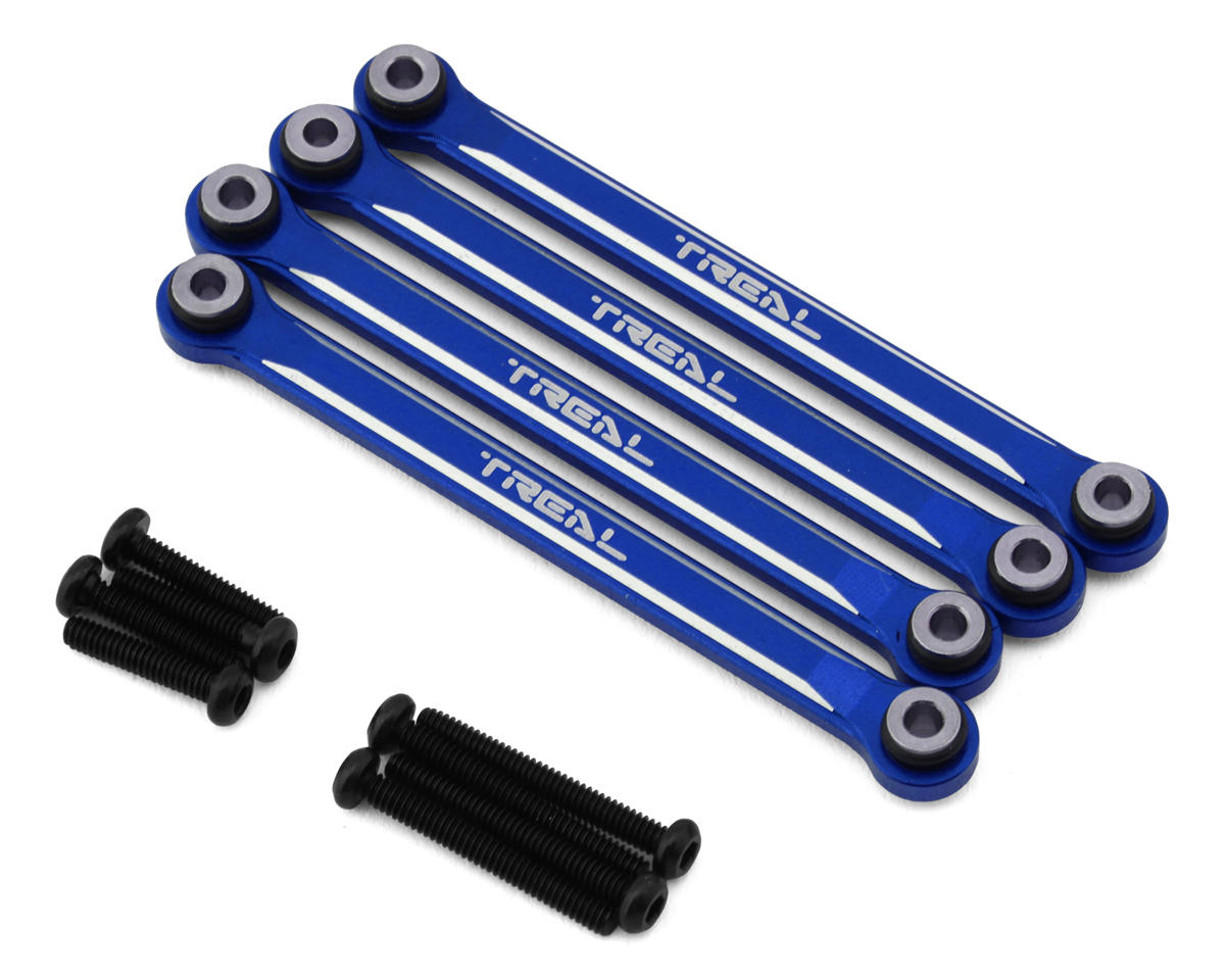 Treal Hobby FCX24 Aluminum Lower Links Set (Blue)