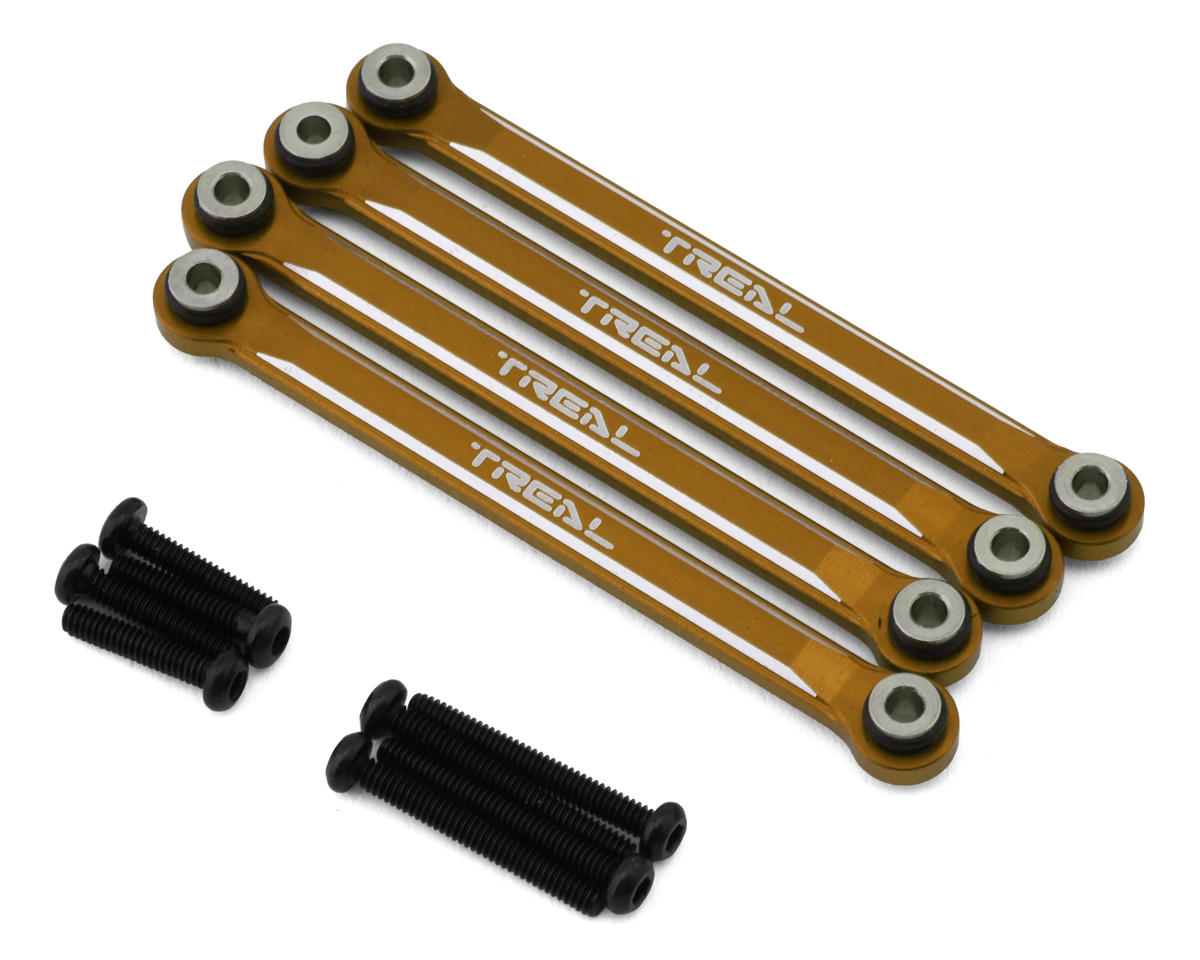 Treal Hobby FCX24 Aluminum Lower Links Set (Bronze)
