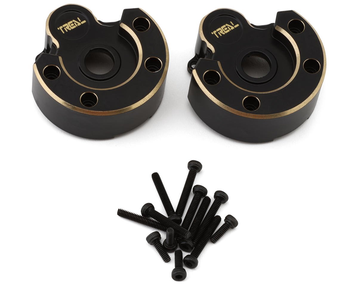 Treal Hobby Redcat Gen8 Brass Heavy Outer Portal Housing (Black) (2) (62g)