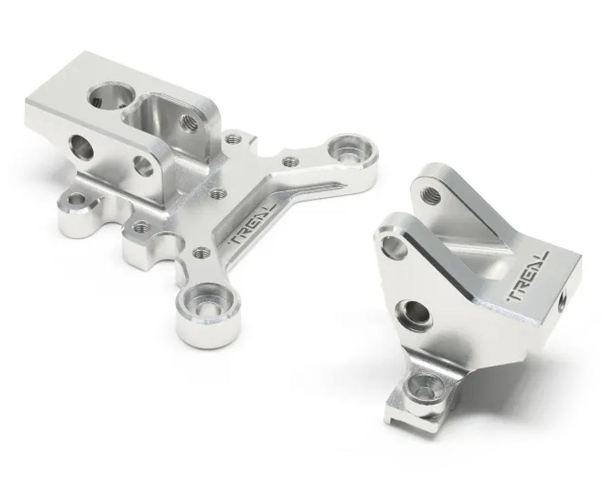 Treal Hobby Arrma Kraton 6S BLX 7075 Aluminum Center Brace Mount (Silver) (Front/Rear)