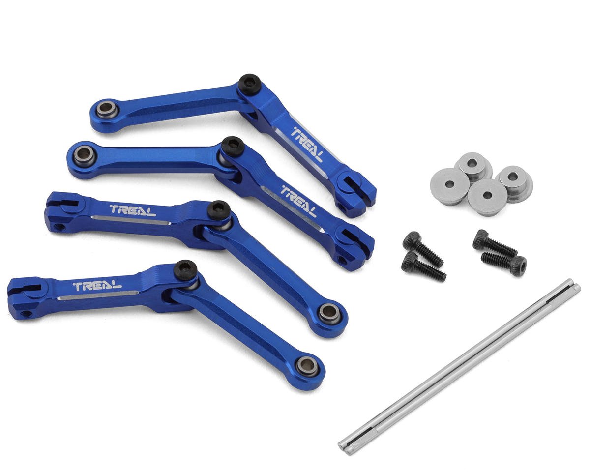 Treal Hobby Losi Mini LMT Aluminum Sway Bars & Torsional Set (Blue)