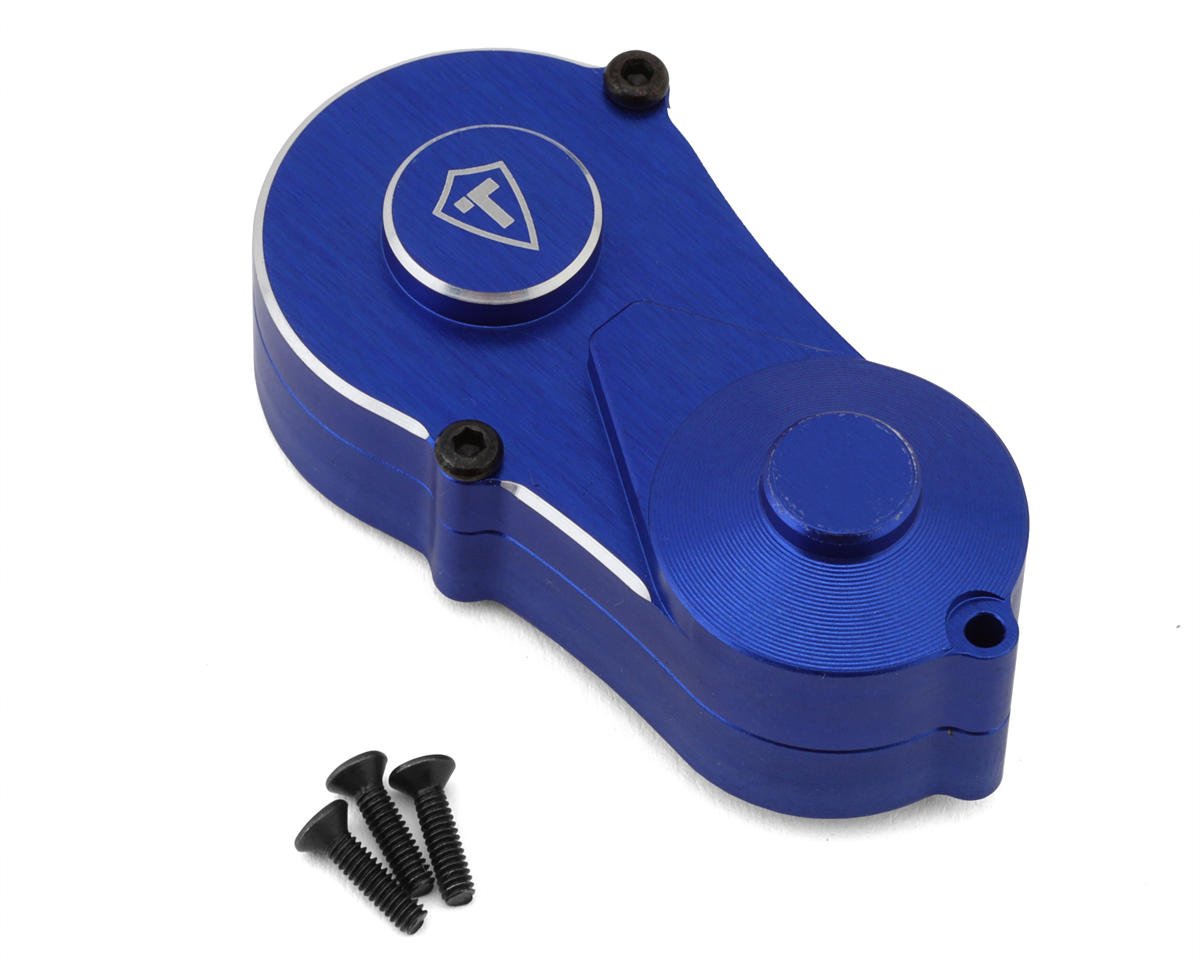 Treal Hobby Losi Mini LMT Aluminum Outer Transmission Gearbox Housing Cover (Blue)
