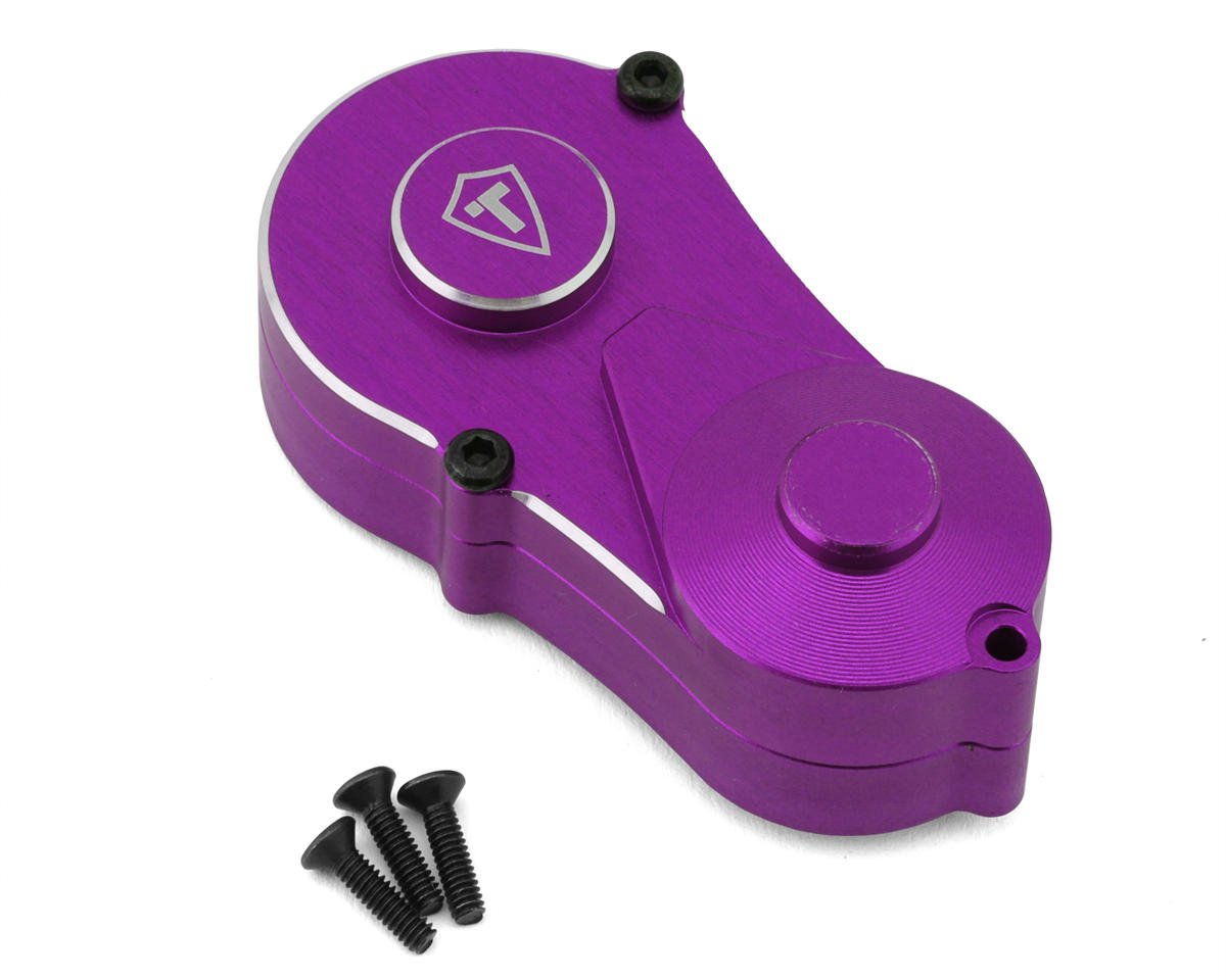 Treal Hobby Losi Mini LMT Aluminum Outer Transmission Gearbox Housing Cover (Purple)