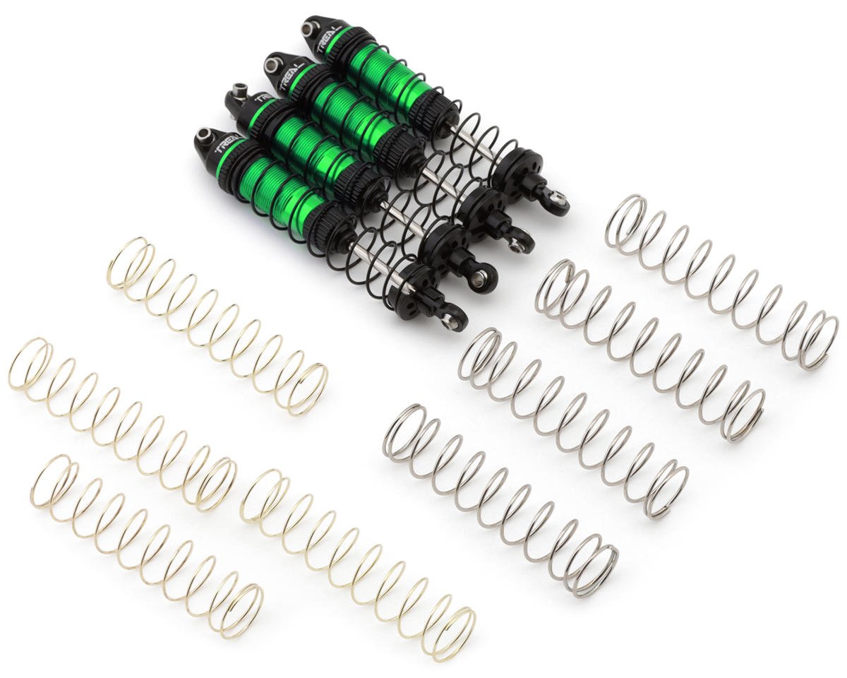 Treal Hobby Losi® Mini LMT 6061 Aluminum Threaded Shock Set (Green) (4) (Front/Rear)
