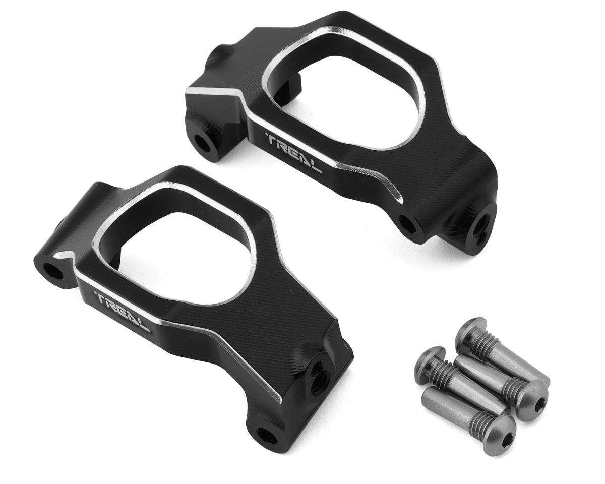 Treal Hobby CNC Aluminum Front C-Hub Carriers for Traxxas Maxx (Black) (2)
