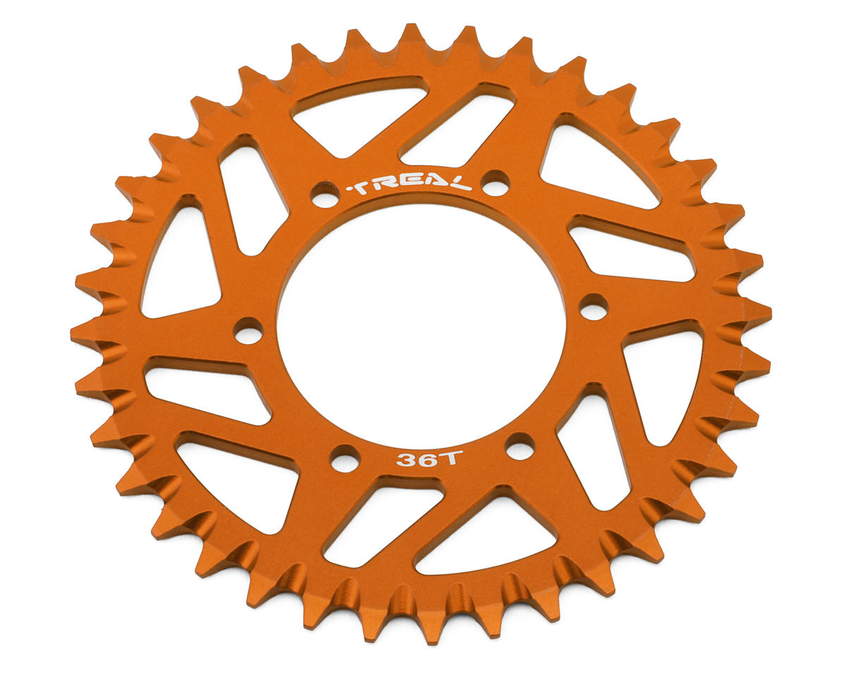 Treal Hobby Losi Promoto MX CNC Aluminum Rear Sprocket (Orange) (36T)