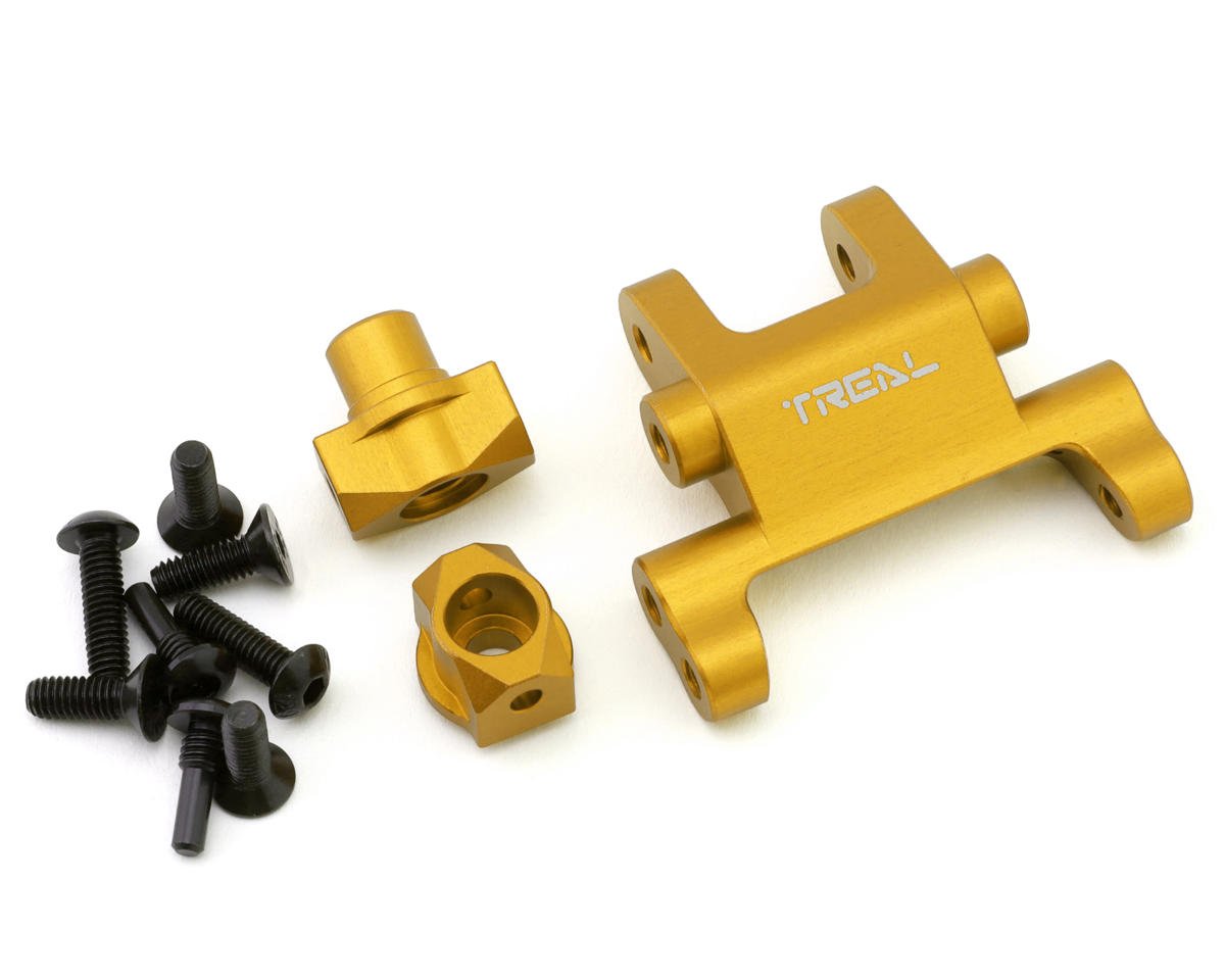 Treal Hobby Losi Promoto MX CNC Aluminum Front Suspension Mount Set (Gold)