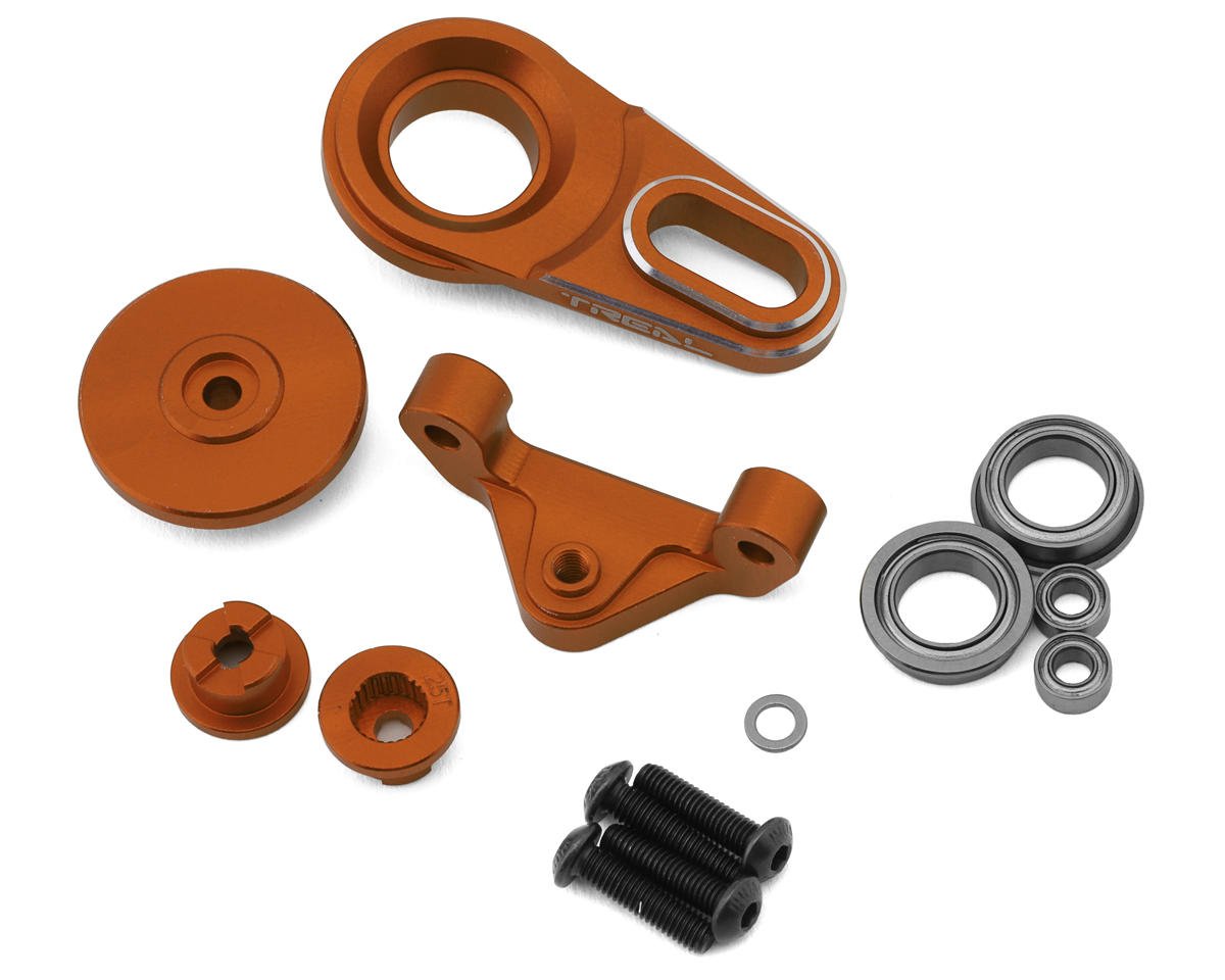 Treal Hobby Losi Promoto MX CNC Aluminum Servo Saver (25T/23T) (Orange)