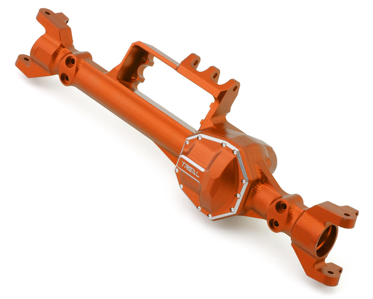 Treal Hobby RBX10 Ryft Aluminum Front Axle Housing (Orange)