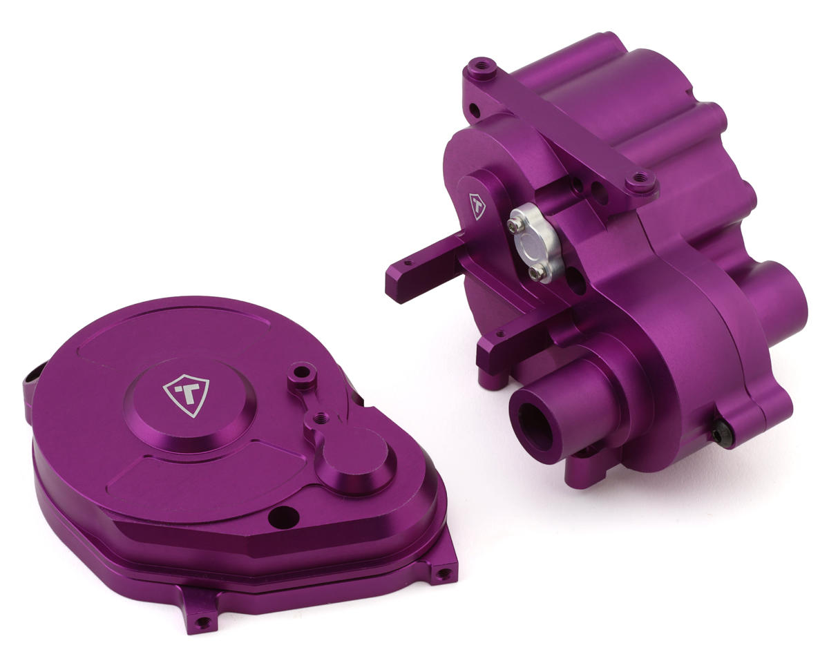 Treal Hobby RBX10 Ryft Aluminum Transmission Gearbox & Motor Mount (Purple)