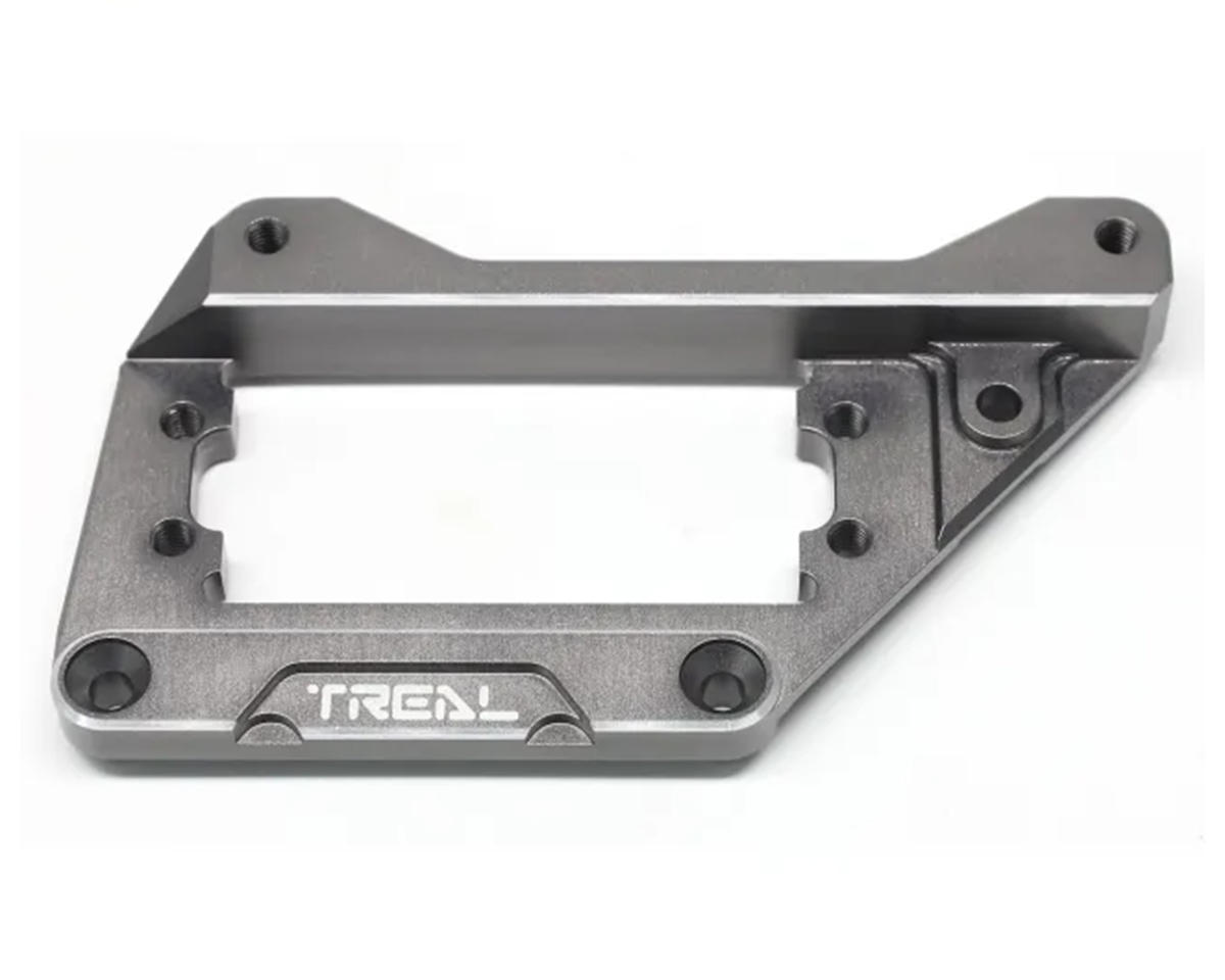 Treal Hobby Axial SCX10 Pro 7075 Aluminum Front 4-Link Servo Mount (Grey) (AMS)