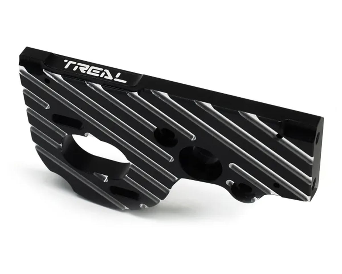 Treal Hobby Axial SCX10 Pro 7075 Aluminum Motor Mount Plate (Black)