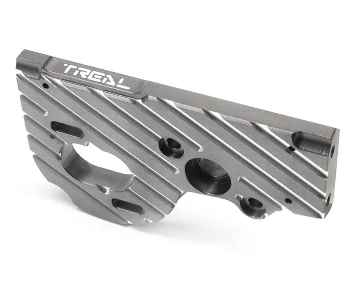 Treal Hobby Axial SCX10 Pro 7075 Aluminum Motor Mount Plate (Grey)