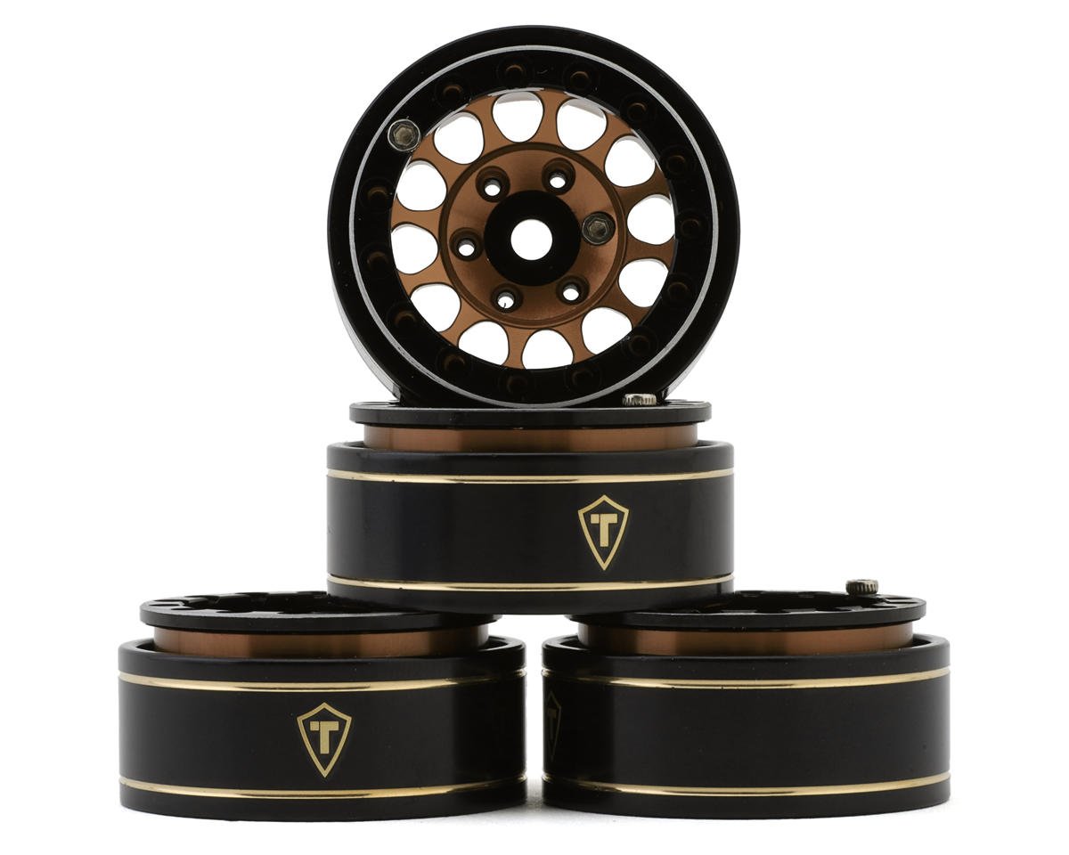 Treal Hobby Type I 1.0" Classic 12-Spoke Beadlock Wheels (Bronze) (4) (27.2g)