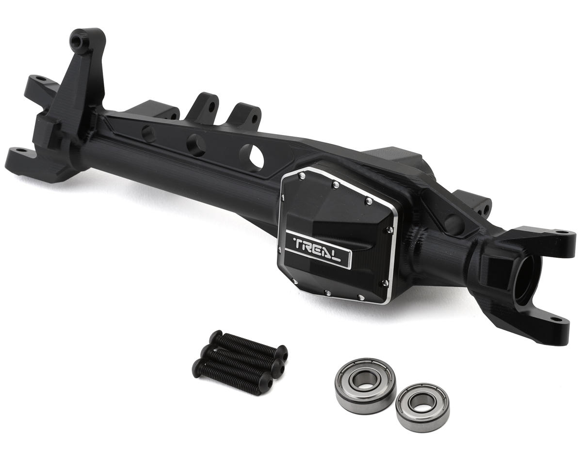 Treal Hobby Axial SCX6 AR90 Front Axle Housing (Black)