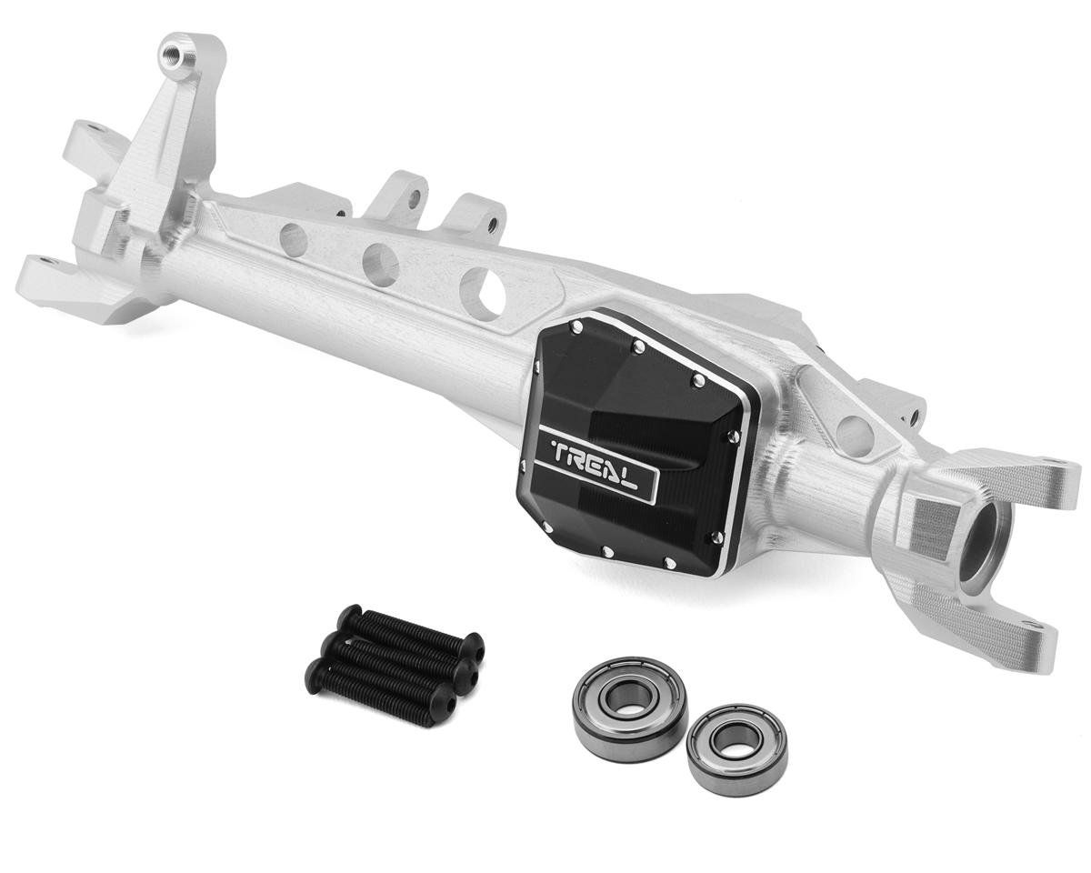 Treal Hobby Axial SCX6 AR90 Front Axle Housing (Silver)