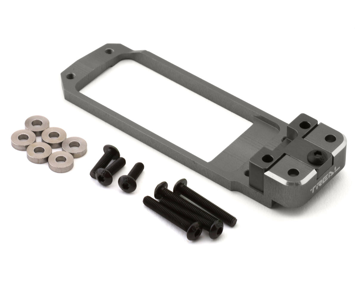 Treal Hobby SCX6 Adjustable Aluminum Servo Mount (Titanium)