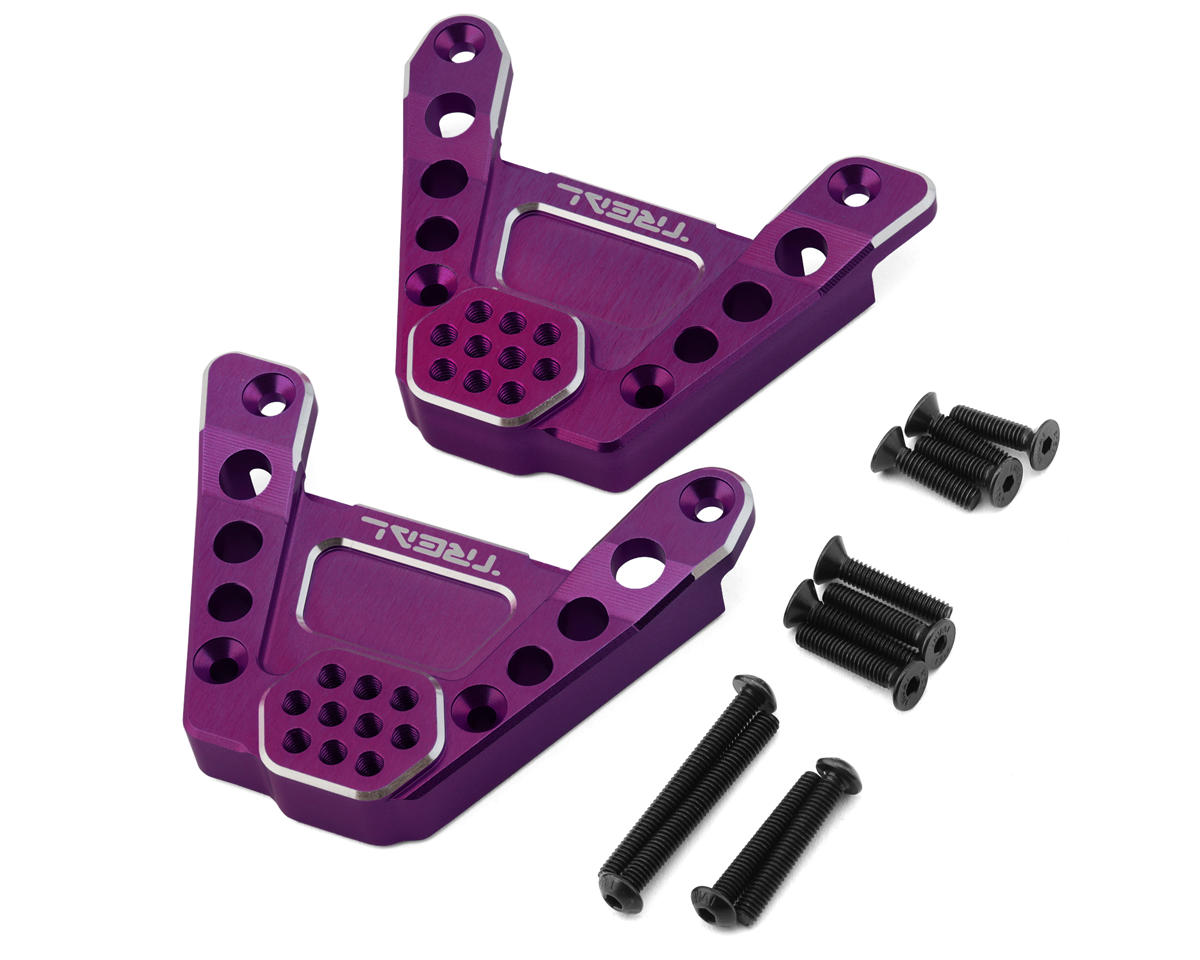 Treal Hobby Axial SCX6 Aluminum Rear Shock Tower (Purple)