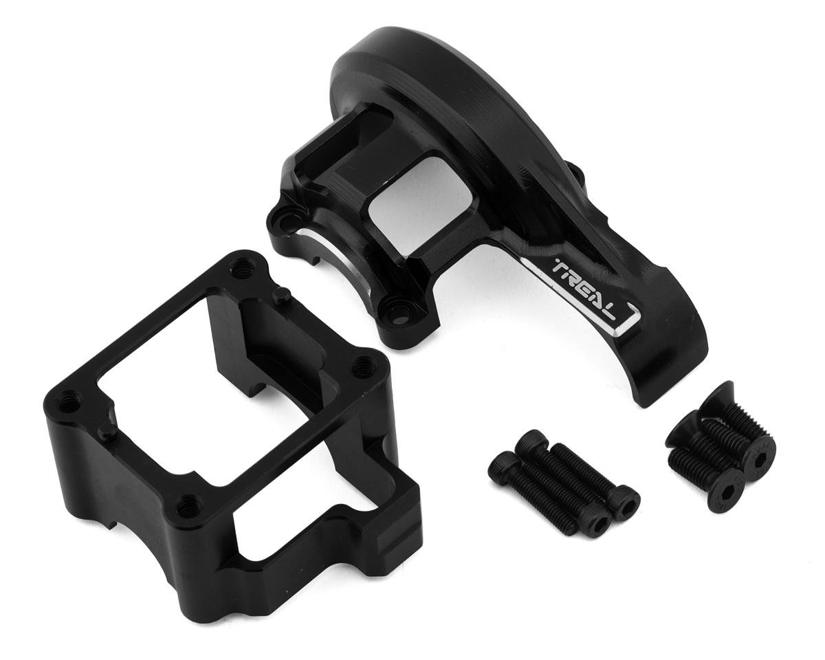 Treal Hobby Aluminum Center Differential Gearbox Case for Traxxas Sledge (Black)