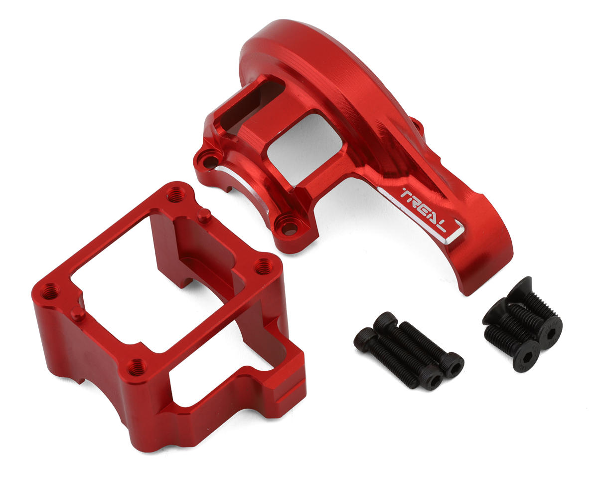 Treal Hobby Aluminum Center Differential Gearbox Case for Traxxas Sledge (Red)