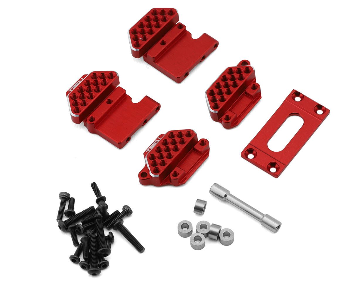 Treal Hobby 7075 Aluminum Shock Mount Set for Traxxas® TRX-4M® High Trail™ (Red) (2) (Front/Rear)