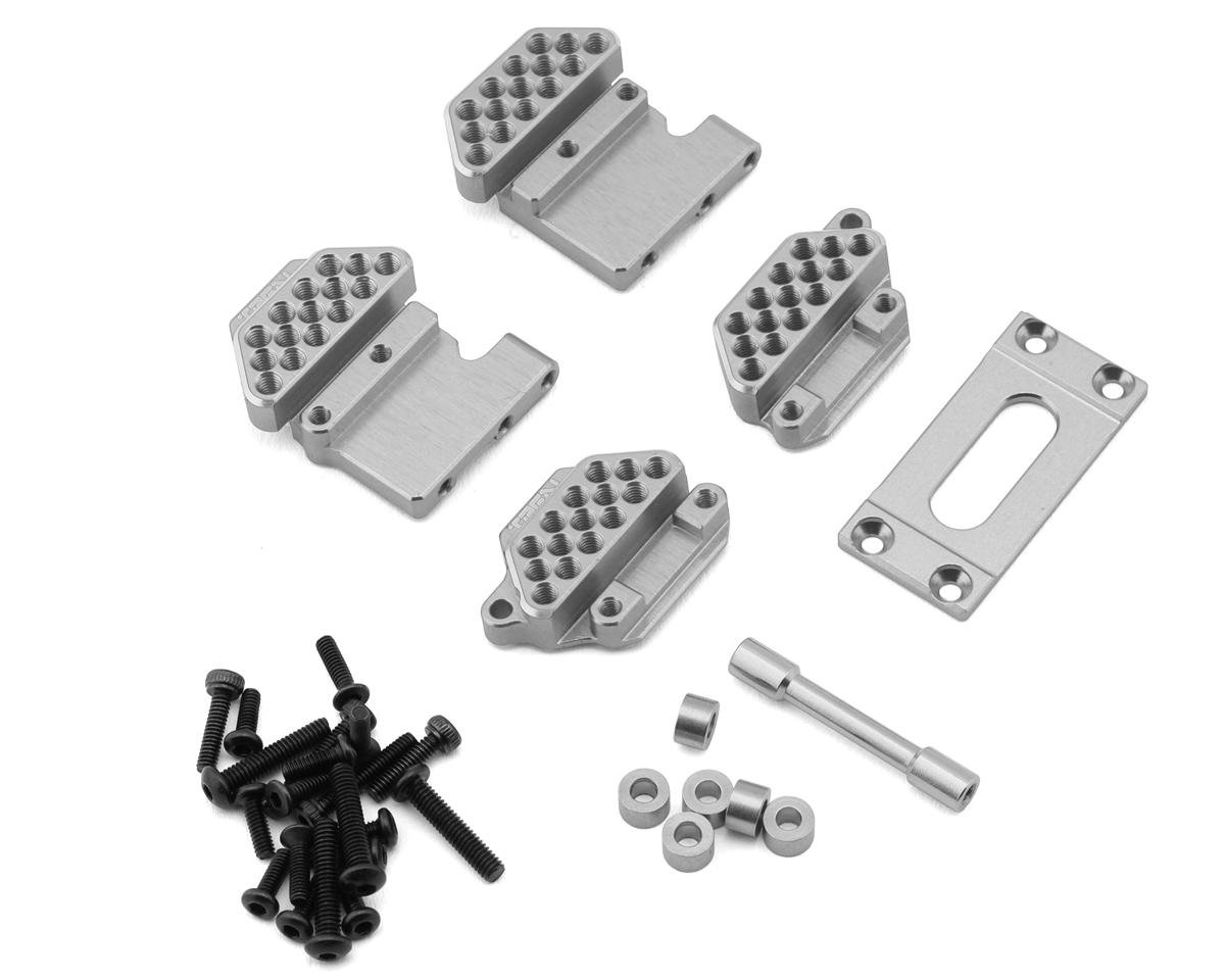 Treal Hobby 7075 Aluminum Shock Mount Set for Traxxas® TRX-4M® High Trail™ (Silver) (2) (Front/Rear)