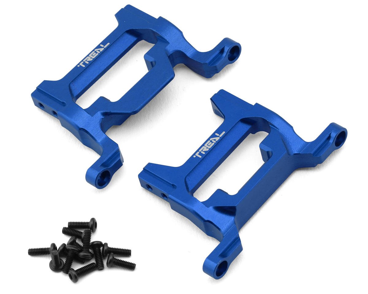 Treal Hobby 7075 Aluminum Bumper Mounts for Traxxas® TRX-4M® High Trail™ (Blue) (2) (Front/Rear)