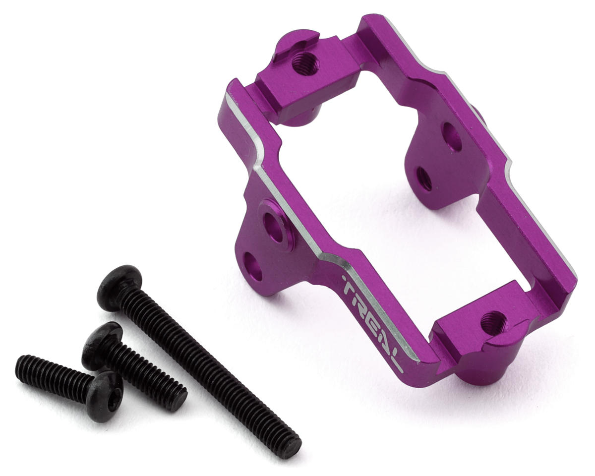 Treal Hobby Aluminum Servo Mount for Traxxas TRX-4M (Purple)