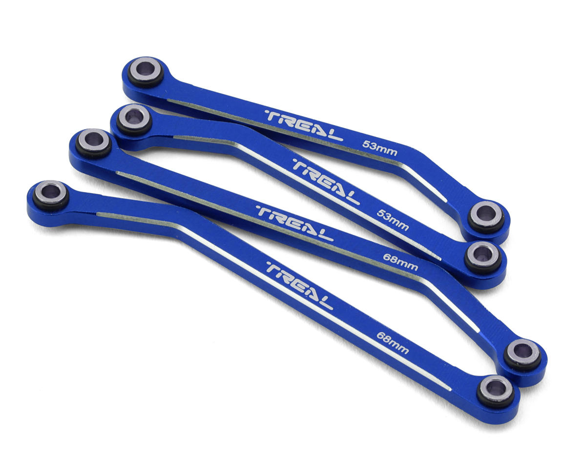 Treal Hobby Aluminum High Clearance Lower Suspension Links for Traxxas TRX-4M (Blue) (4)