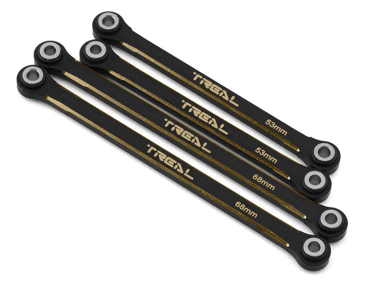 Treal Hobby Brass Lower Suspension Links for Traxxas TRX-4M (Black) (4)