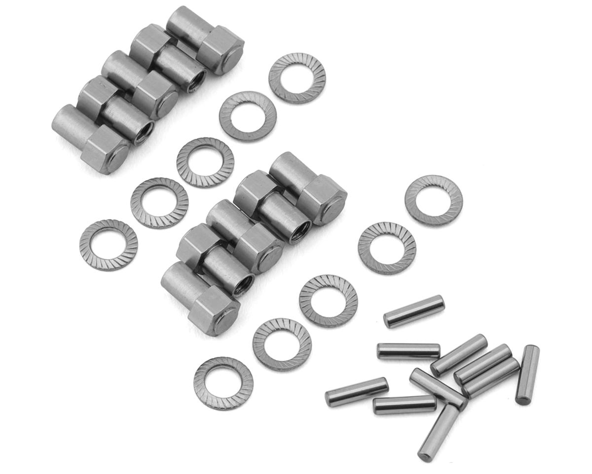 Treal Hobby Brass Extended Wheel Hub Hexes Hardware Set for Traxxas TRX-4M