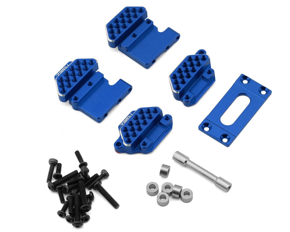Treal Hobby 7075 Aluminum Shock Mount Set for Traxxas® TRX-4M® High Trail™ (Blue) (2) (Front/Rear)