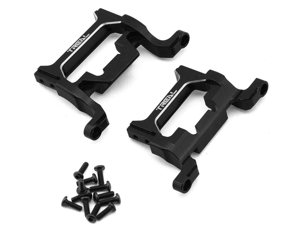 Treal Hobby 7075 Aluminum Bumper Mounts for Traxxas® TRX-4MT™ (Black) (2) (Front/Rear)