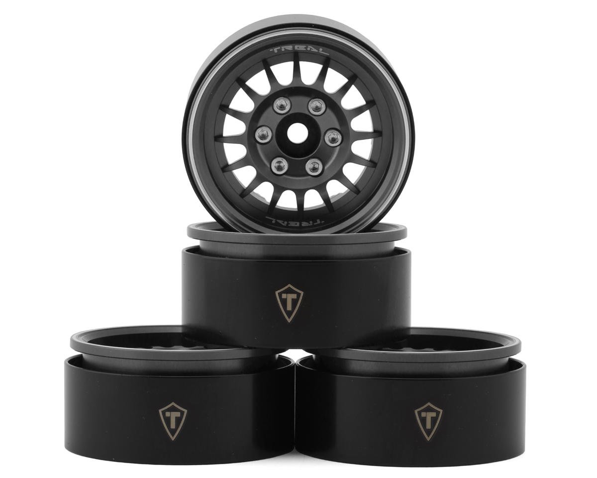Treal Hobby Type N 1.9" Multi-Spoke Beadlock Wheels (Grey) (4)