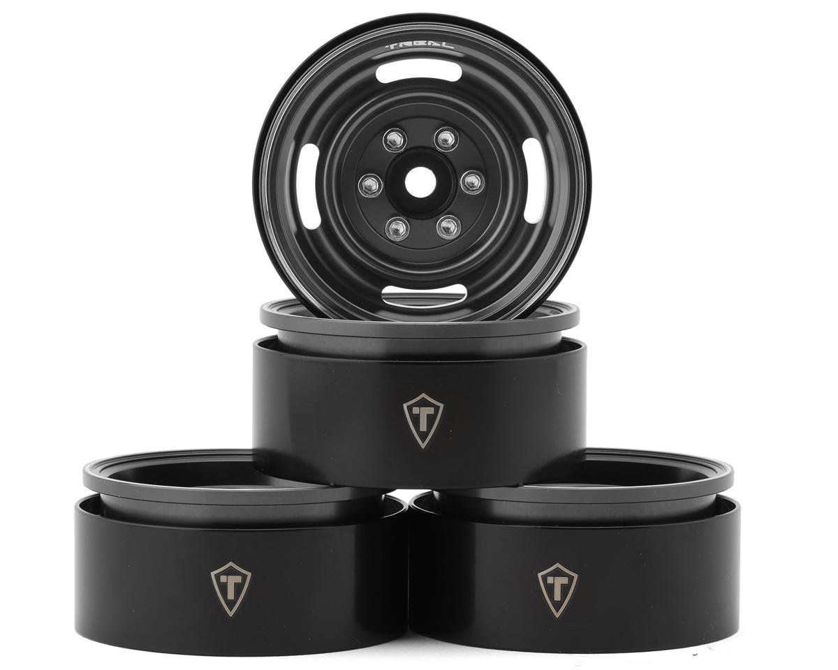 Treal Hobby Type P 1.9" Heavy Duty Vintage Style Wheels (Grey) (4) (127.3g)