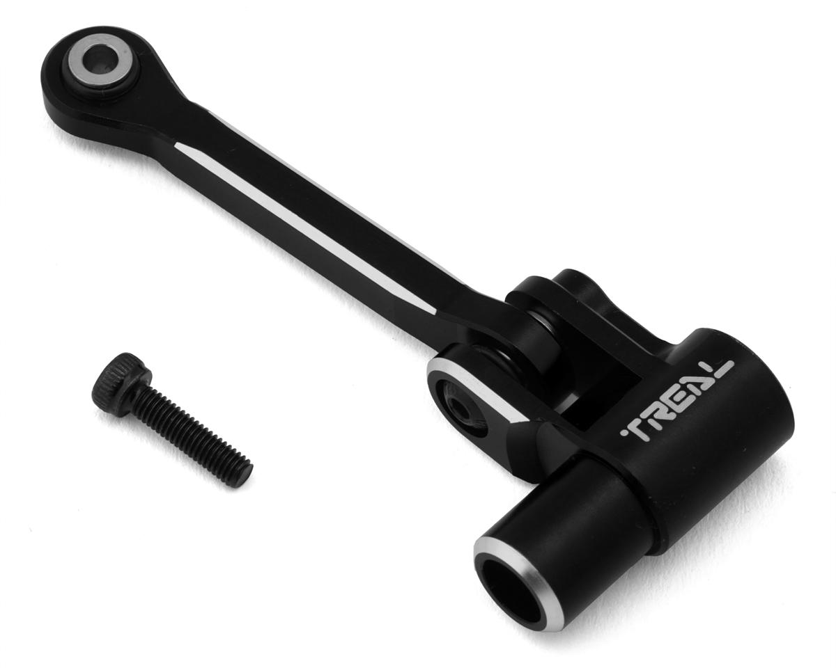 Treal Hobby 7075 Aluminum Servo Horn & Steering Drag Link for Traxxas® X-Maxx® (Black)
