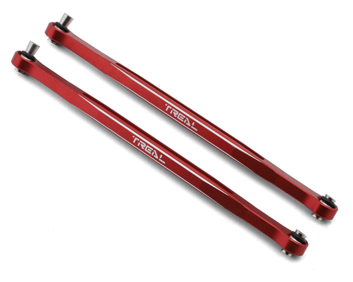 Treal Hobby 7075 Aluminum Extended Steering Toe Link Set for Traxxas® X-Maxx® (Red) (2)
