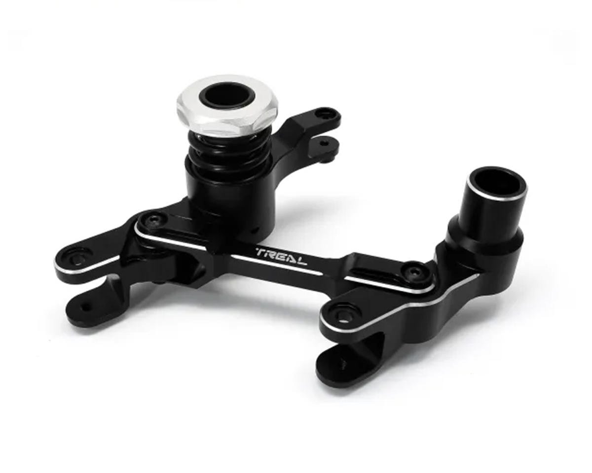 Treal Hobby 7075 Aluminum Servo Saver Bellcrank Assembly for Traxxas® X-Maxx® (Black)