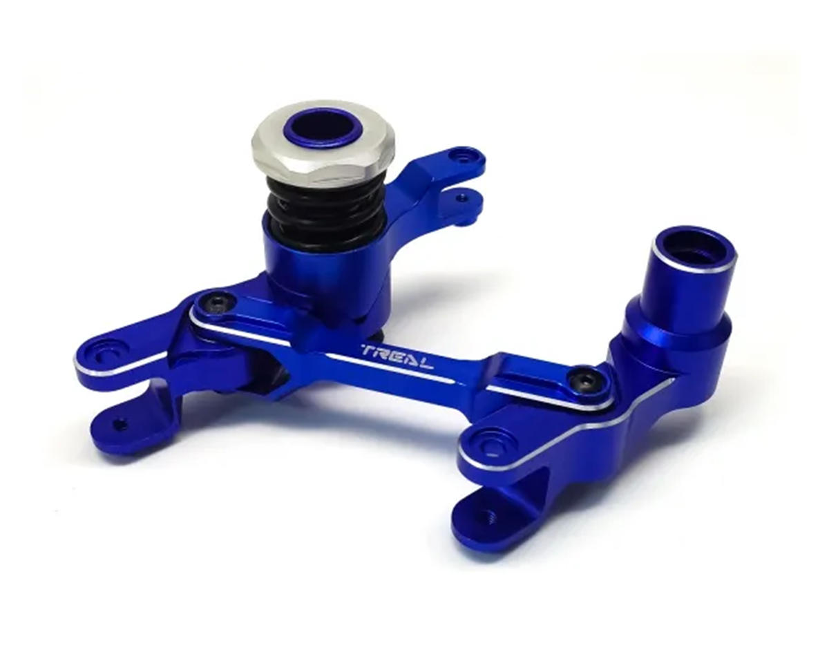 Treal Hobby 7075 Aluminum Servo Saver Bellcrank Assembly for Traxxas® X-Maxx® (Blue)