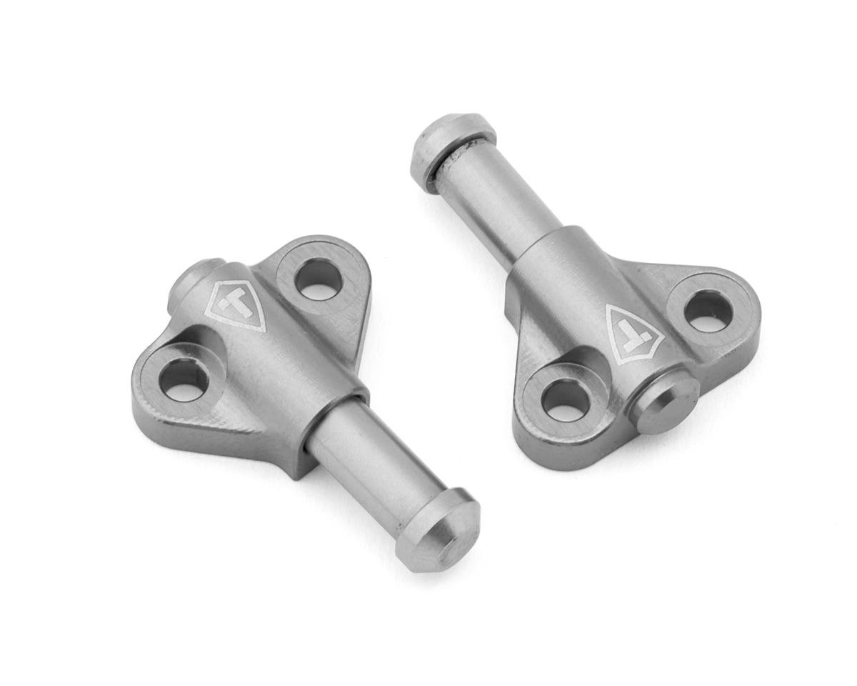 Treal Hobby H10 Optic Aluminum Functional Bump Stops (Silver) (2)