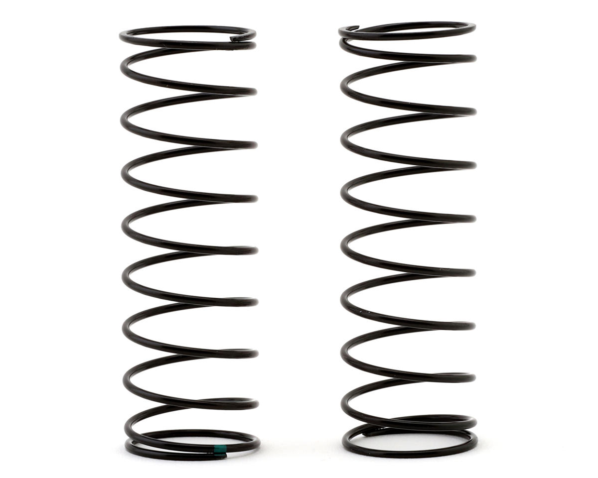 Team Losi Racing 22X 13mm Rear Shock Springs (2) (Green/2.22lb)