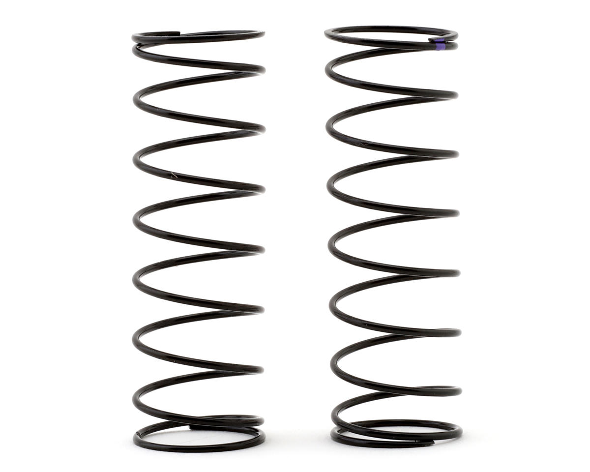 Team Losi Racing 22X 13mm Rear Shock Springs (2) (Purple/2.54lb)