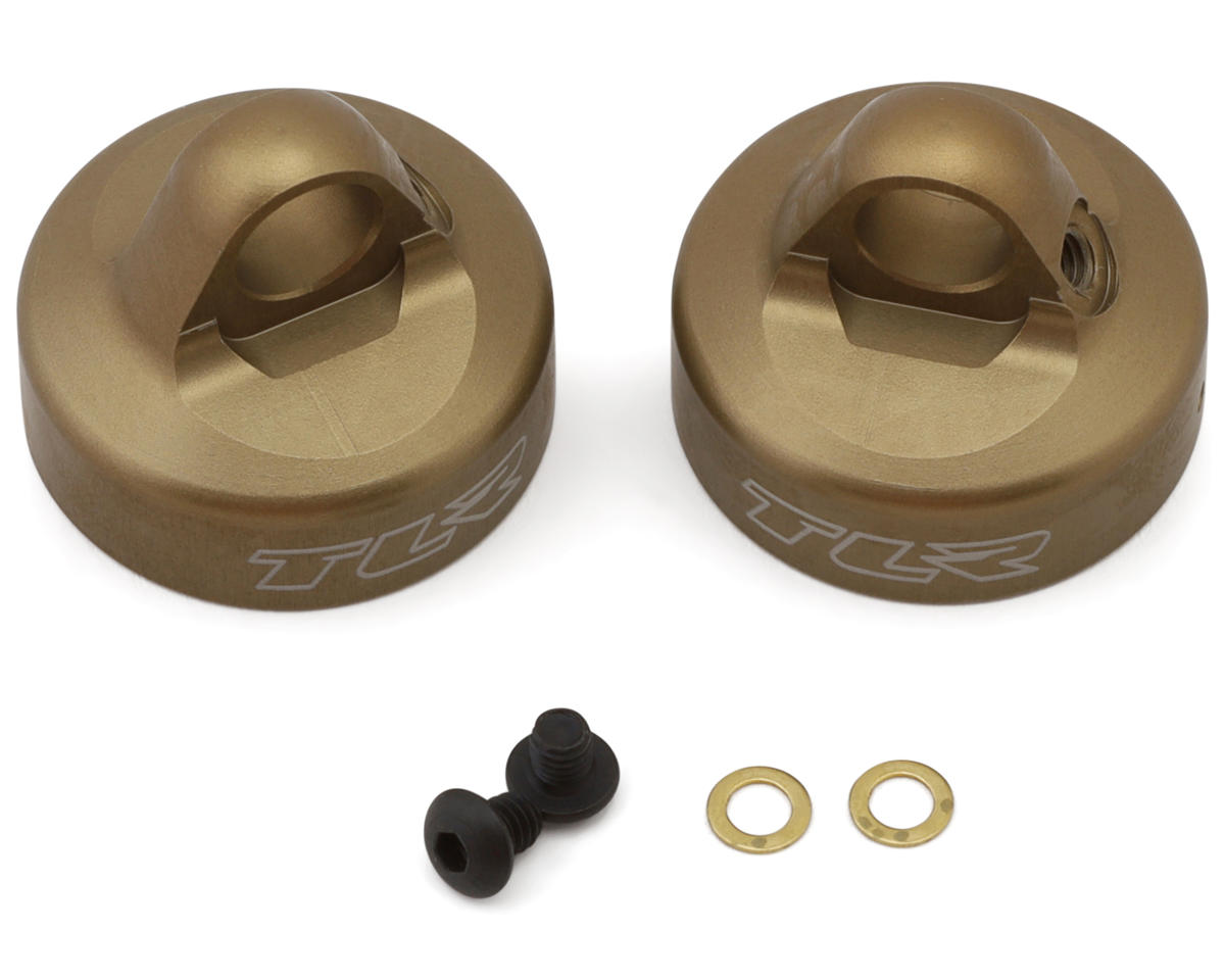 Team Losi Racing 8IGHT-XE 16mm Kashima Coated Bleeder Shock Caps (2)