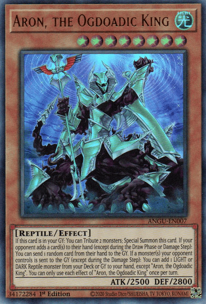 Aron, the Ogdoadic King (ANGU-EN007) Ultra Rare - Near Mint 1st Editio