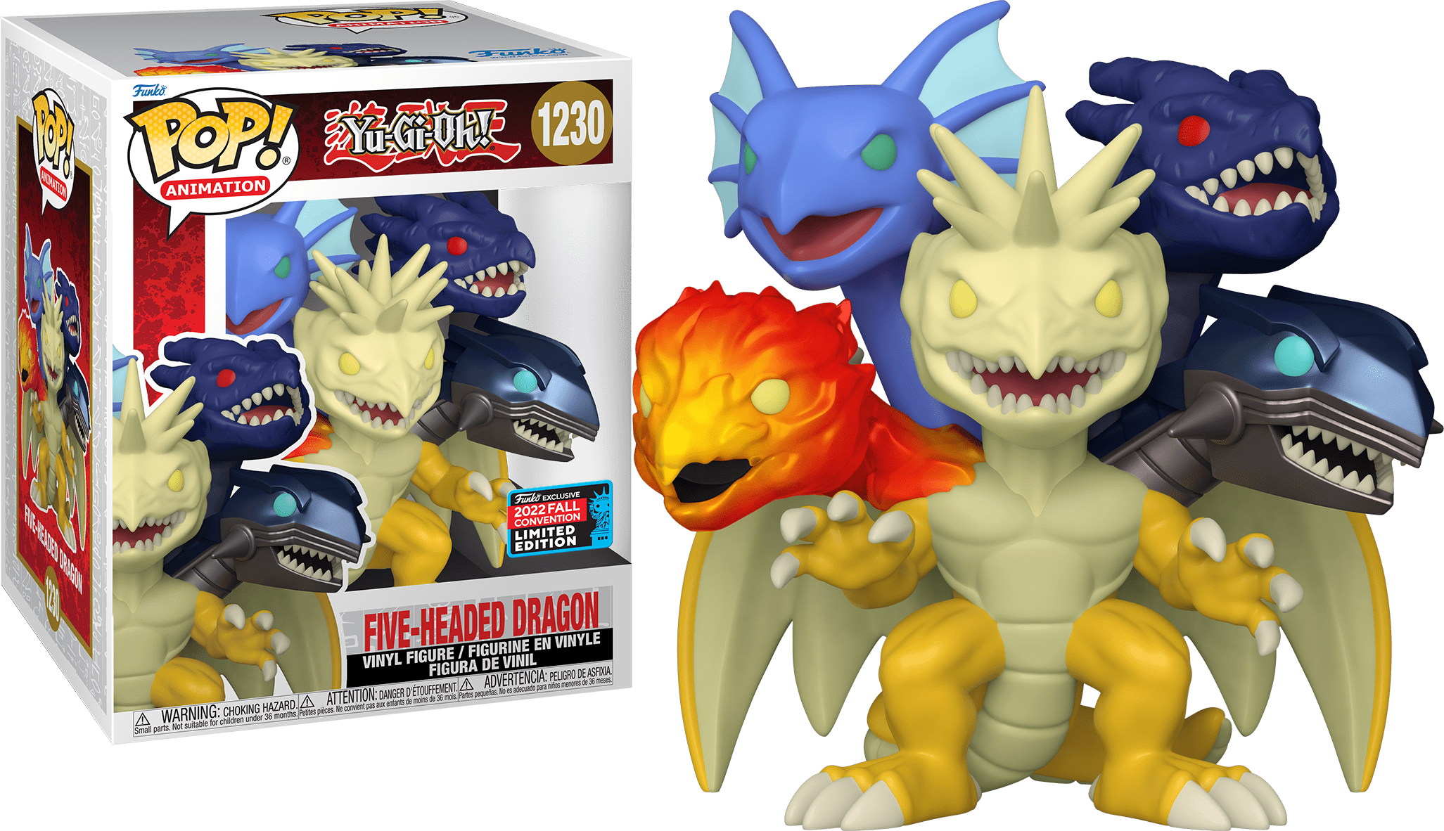 POP Figure Deluxe: Yu-Gi-Oh #1230 - Five Headed Dragon (2022 Fall Conv