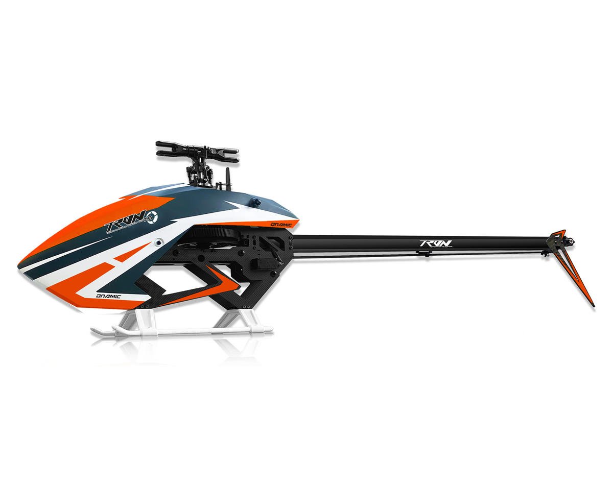 Tron Helicopters Tron 7.0 Dnamic Electric Helicopter Combo Kit (Orange/Black) w/4225-550kV Motor (12S), ESC, Servos, & Blades