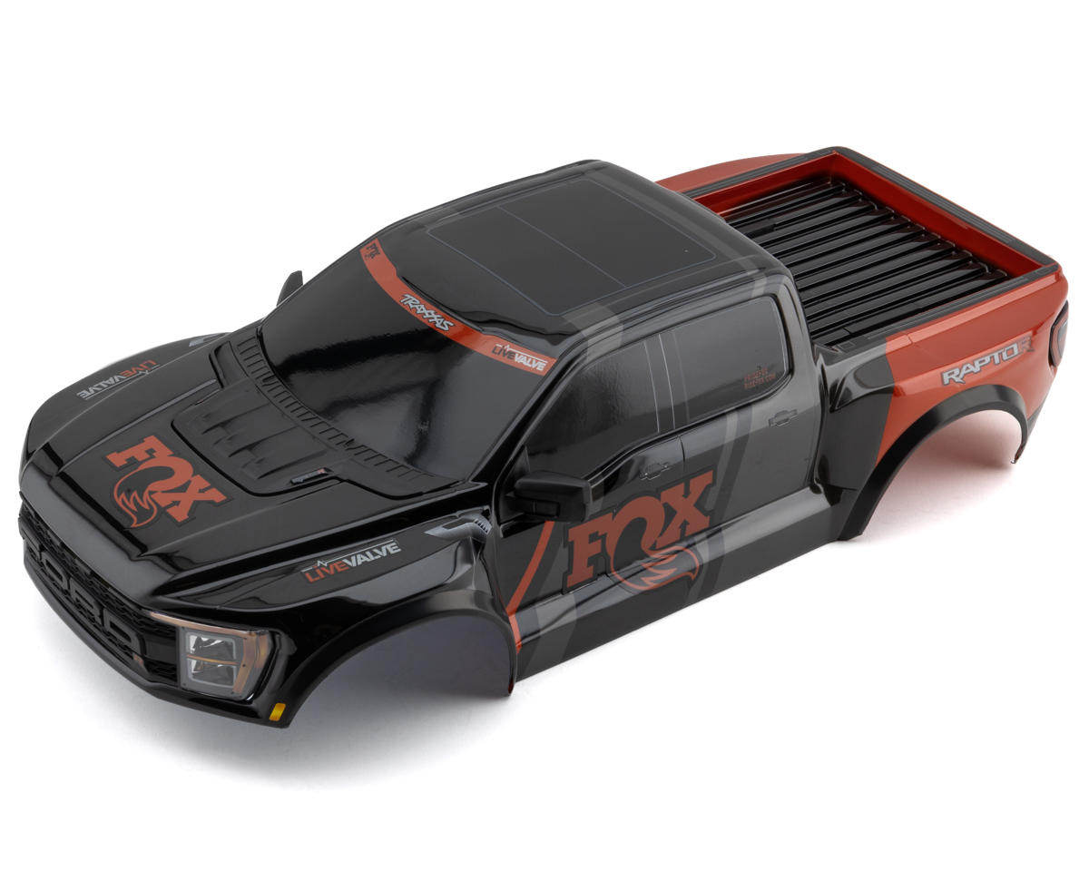 Traxxas Ford Raptor R 4x4 VXL 1/10 Pre-Painted Complete Body Set (Fox) w/Clipless Mounting