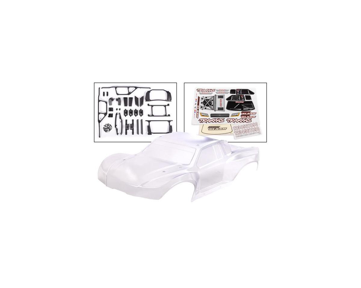 Traxxas Maxx® Slash® 1/10 Pre-Cut Short Course Truck Body Set (Clear) w/Clipless Mounts, Accessories & Decals